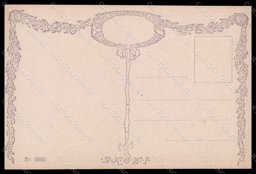 Artist Signed Hampel Beethoven IX Symphonie BKWI serie 2553 postcard VK6756 – retro