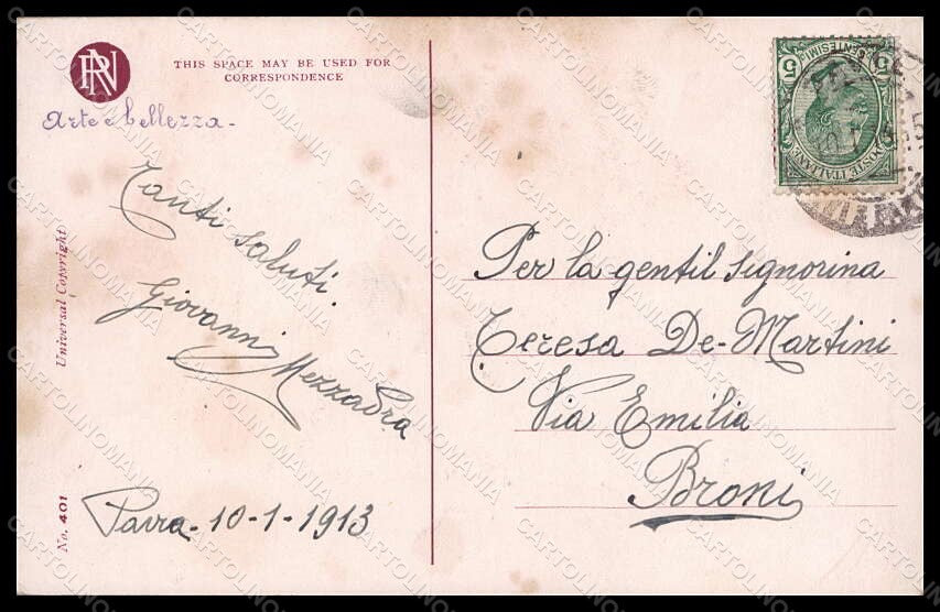 Artist Signed H. Fisher Lady Art and Beauty Reinthal 401 postcard VK6805 – retro