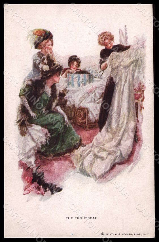 Artist Signed Fisher Lady Mode The Trousseau Reinthal 187 pc VK6818 – fronte