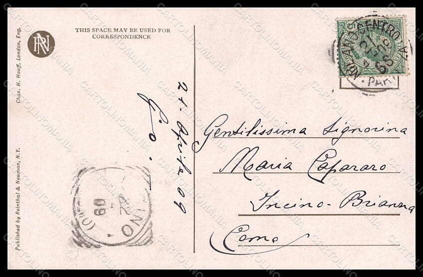 Artist Signed Illustratori Boileau Lady The Dreamy Hour Reinthal postcard VK6827 – retro