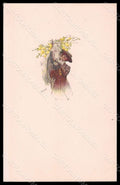 Artist Signed Illustratori Salmony ? Lady Horse serie 597M-4 postcard VK6861 – fronte