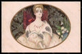 Artist Signed Montedoro Lady Art Deco serie A-4 WRINKLES postcard VK6869 – fronte