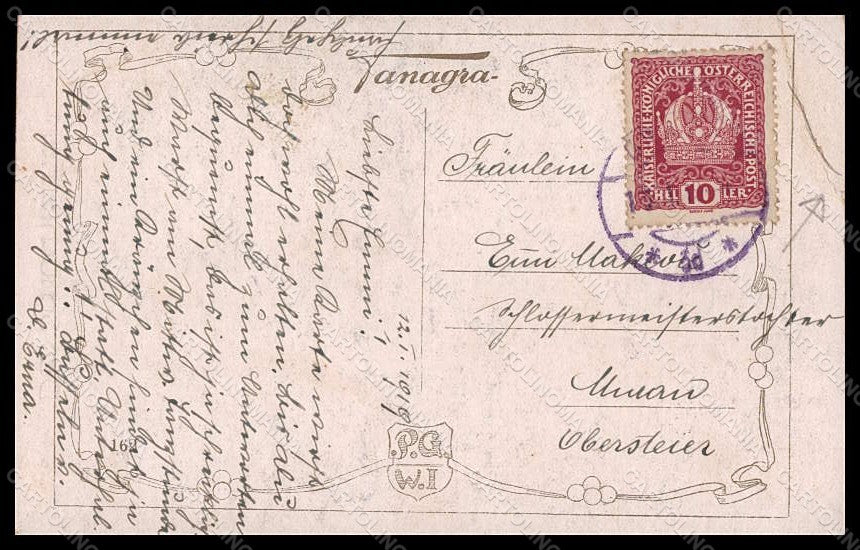 Artist Signed Trzebinski Lady Man Der Schuchferne 162 CORNER CREASED pc VK6870 – retro