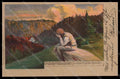 Artist Signed POM ? Man Deutsche Volkslieder Litho serie 13 postcard VK6877 – fronte