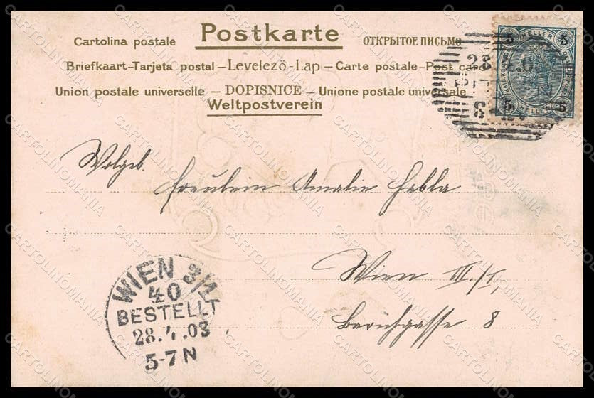 Artist Signed Illustratori Jozsa Lady Art Nouveau Relief postcard VK6883 – retro
