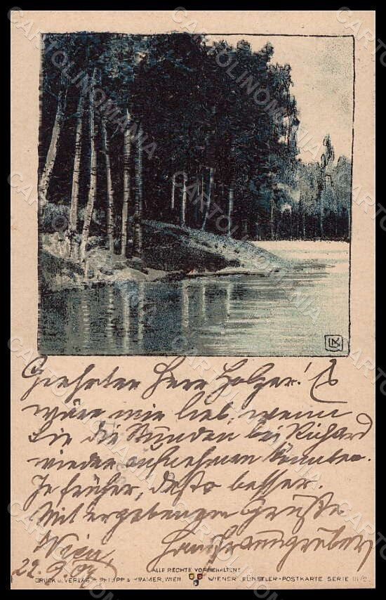 Artist Signed L. Kainradl Landscape Philipp & Kramer serie III-2 postcard VK6891 – fronte