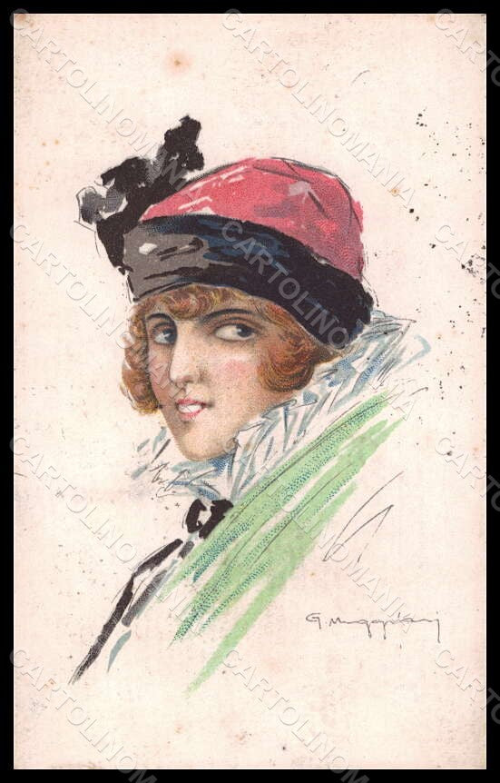 Artist Signed Muggiani Fashion Glamour Lady Mode serie 791-3 postcard VK6892 – fronte