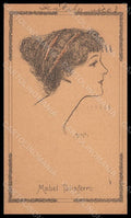 Artist Signed Illustratori Haskell Lady Actress Mabel Taliaferro postcard VK6921 – fronte