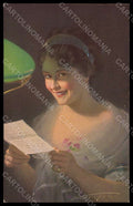 Artist Signed Illustratori Ludwig Knoefel Lady serie 15661 postcard VK6932 – fronte