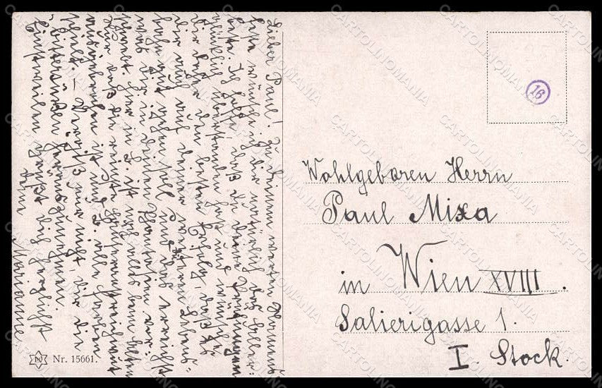 Artist Signed Illustratori Ludwig Knoefel Lady serie 15661 postcard VK6932 – retro