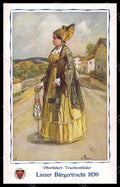 Artist Signed Preen Lady Linzer Burgertracht Deutscher Schulverein 271 pc VK6936 – fronte
