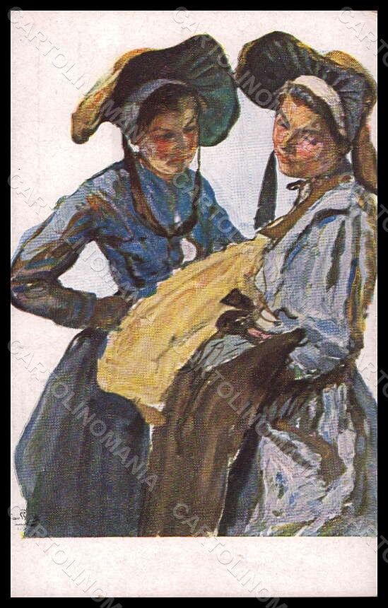 Artist Signed Illustratori Lady Bartels Jugend serie XXI-2 postcard VK6938 – fronte