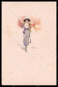 Artist Signed Terzi Glamour Lady Pekingese Dog 360M-2 CORNER CREASED pc VK6979 – fronte