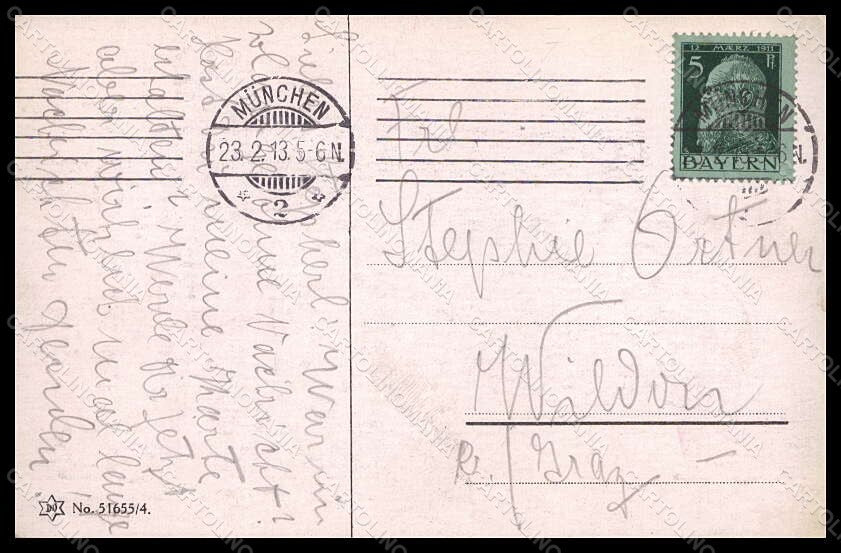 Artist Signed Fred Spurgin Lady Cupid Violets serie 51655-4 postcard VK6985 – retro