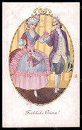 Artist Signed Jilovsky Romantic Couple Lady serie 635-5 postcard VK6986 – fronte