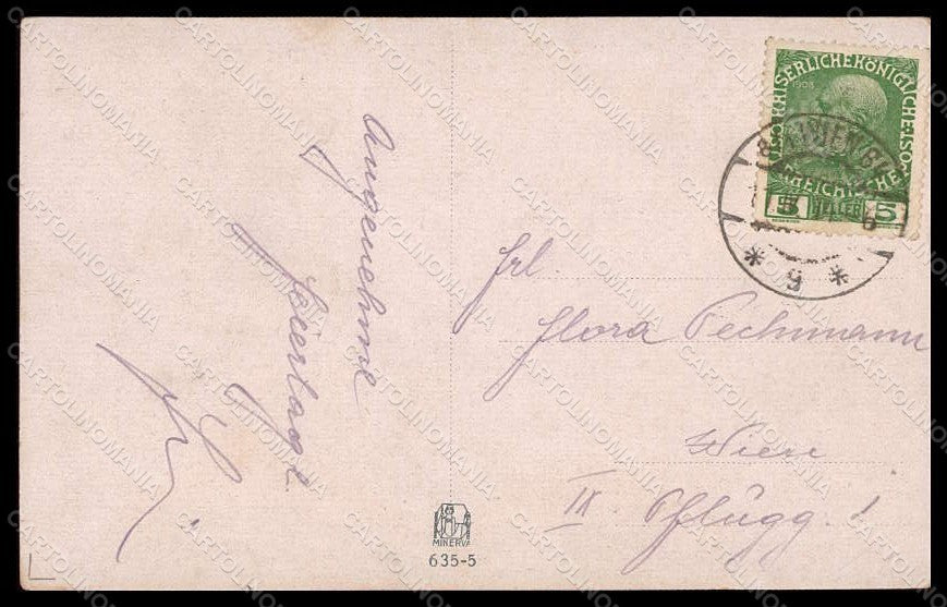 Artist Signed Jilovsky Romantic Couple Lady serie 635-5 postcard VK6986 – retro