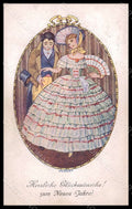 Artist Signed Jilovsky Romantic Couple Lady serie 635-4 postcard VK6987 – fronte