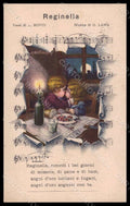 Artist Signed Bertiglia Children Moon Music Sheet Bovio postcard VK6999 – fronte