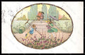 Artist Signed M. Koehler Girl Garden Doll MM Vienne 1144 postcard VK7006 – fronte