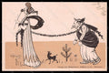 Artist Signed A. Hengeler Lady Ancient Greek Clothing Comic postcard VK7024 – fronte