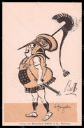 Artist Signed A. Hengeler Lady Ancient Greek Clothing Comic postcard VK7025 – fronte