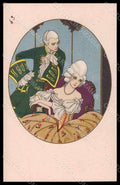 Artist Signed Illustratori Gobbi Lady Couple Art Deco 2476 postcard VK7056 – fronte