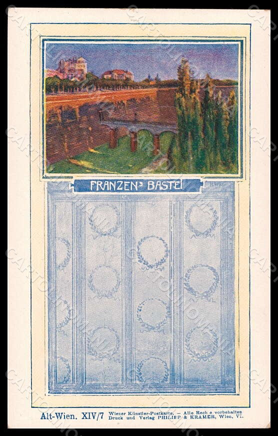 Artist Signed Wilt Philipp & Kramer Wien Franzen Bastel serie XIV-7 pc VK7064 – fronte