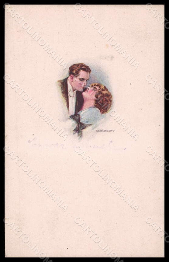 Artist Signed Illustratori Corbella Romantic Couple serie 162M-2 postcard VK7107 – fronte