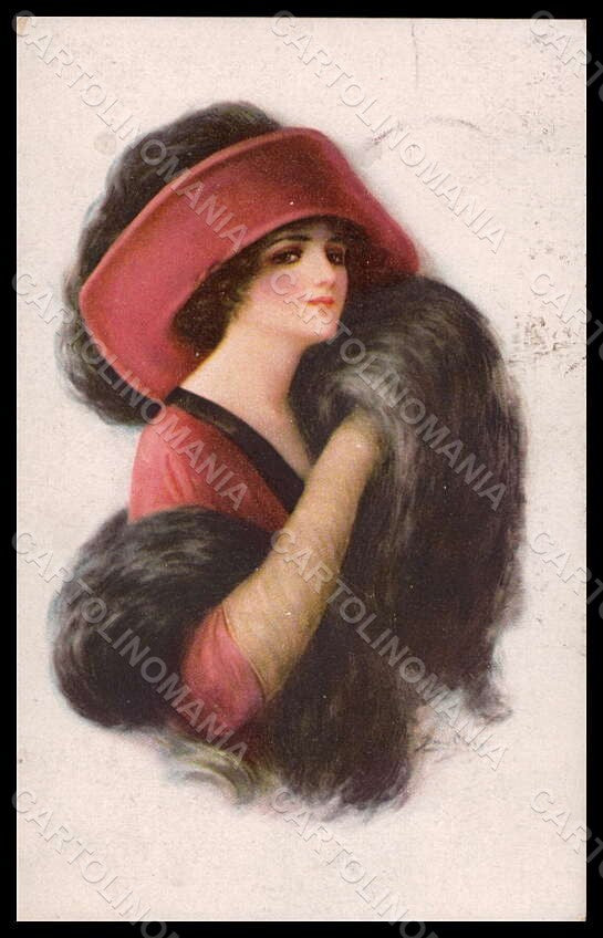 Artist Signed Illustratori Fashion Glamour Lady Mode serie 15673 postcard VK7110 – fronte