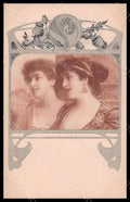 Artist Signed Illustratori Lady Art Nouveau MM Vienne 190 postcard VK7111 – fronte