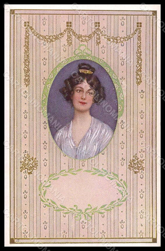 Artist Signed Illustratori M.S.M. Lady MM Vienne 348 postcard VK7113 – fronte