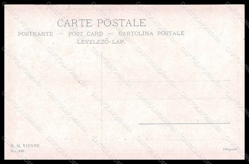 Artist Signed Illustratori M.S.M. Lady MM Vienne 348 postcard VK7113 – retro