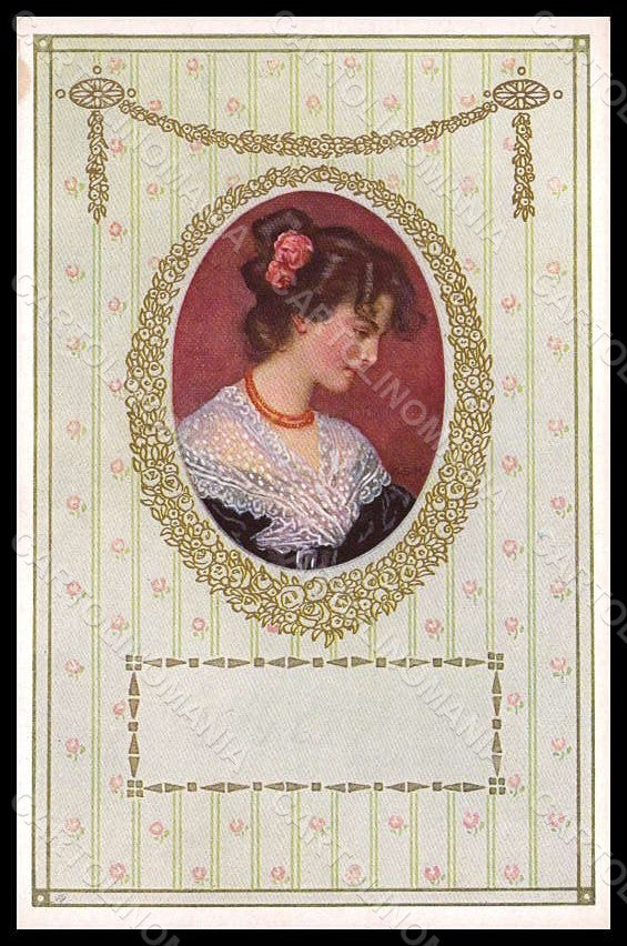 Artist Signed Illustratori M.S.M. Lady MM Vienne 348 postcard VK7115 – fronte