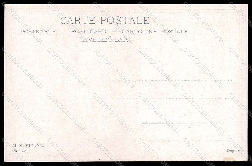 Artist Signed Illustratori M.S.M. Lady MM Vienne 348 postcard VK7115 – retro