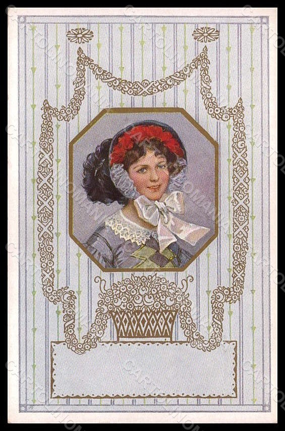 Artist Signed Illustratori M.S.M. Lady MM Vienne 348 postcard VK7116 – fronte