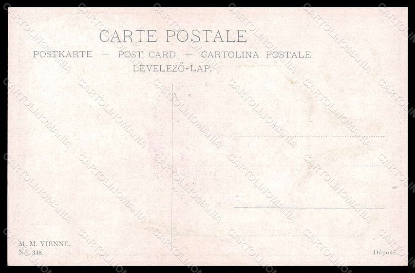 Artist Signed Illustratori M.S.M. Lady MM Vienne 348 postcard VK7116 – retro