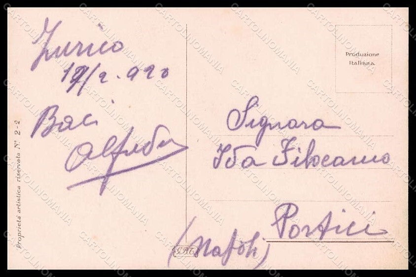 Artist Signed Illustratori L.A. Mauzan Lady Cupid serie 2-2 postcard VK7125 – retro