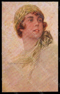 Artist Signed Corbella Fashion Glamour Lady serie 233-2 pc VK7137 – fronte