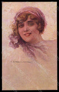 Artist Signed Corbella Fashion Glamour Lady serie 233-3 pc VK7138 – fronte