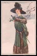 Artist Signed Corbella Fashion Glamour Lady serie 247-1 pc VK7149 – fronte