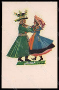 Artist Signed Strvjenska Couple Dance Kujawiak serie 943 postcard VK7198 – fronte