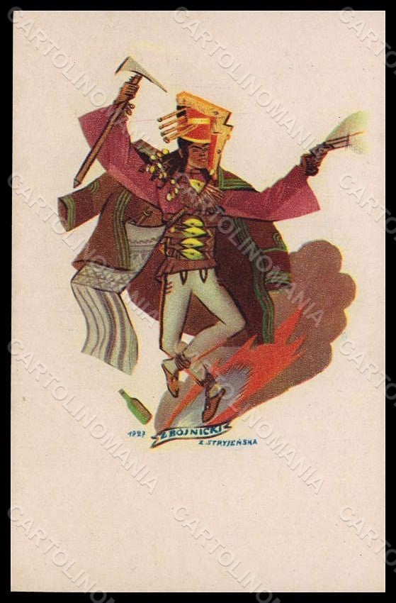 Artist Signed Strvjenska Couple Dance Zbojnicki serie 946 postcard VK7199 – fronte