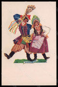 Artist Signed Strvjenska Couple Dance Krakowiak serie 941 postcard VK7200 – fronte