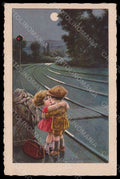Artist Signed Bertiglia Children Moon serie 2425 SOFT CORNER CREASED PC VK7214 – fronte