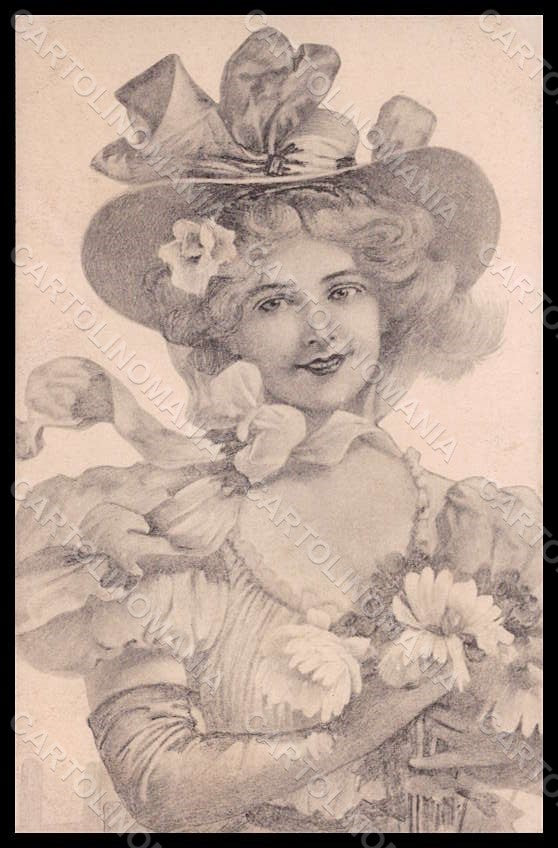 Artist Signed Illustratori Lady Viennoise ASW serie c postcard VK7223 – fronte