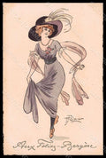Artist Signed Prejelan Fashion Lady Folies Bergere MM Vienne 480 pc VK7230 – fronte