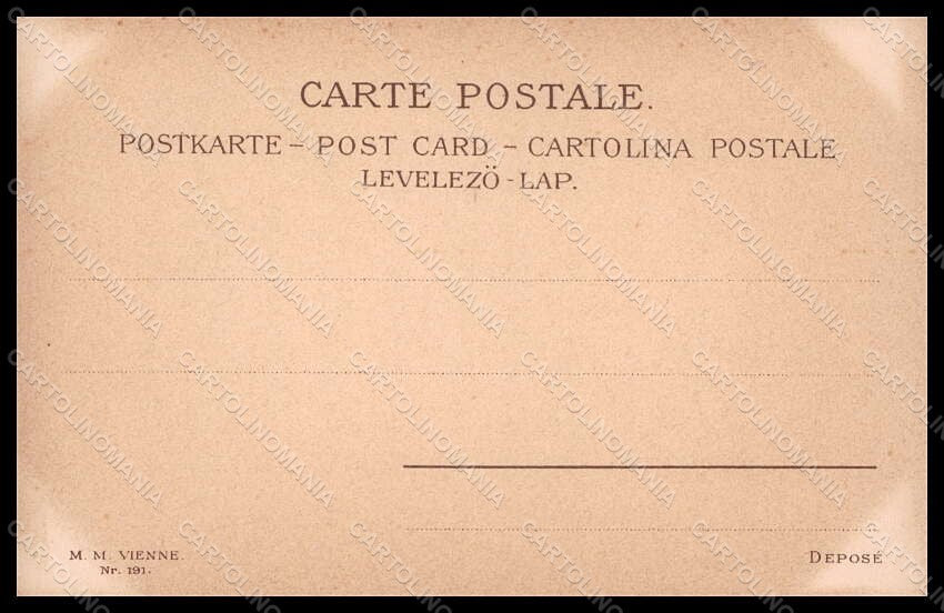 Artist Signed E. Parkinson Couple Girl MM Vienne serie 191 postcard VK7243 – retro