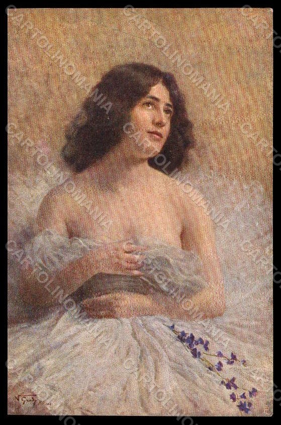 Artist Signed N. Gradi Lady Modern Terpsichore Dance postcard VK7252 – fronte