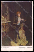 Artist Signed Illustratori M. Loebell Lady La Danseuse postcard VK7268 – fronte