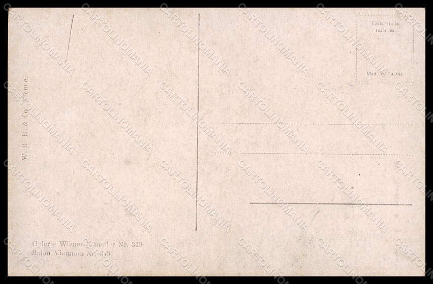 Artist Signed Illustratori M. Loebell Lady La Danseuse postcard VK7268 – retro